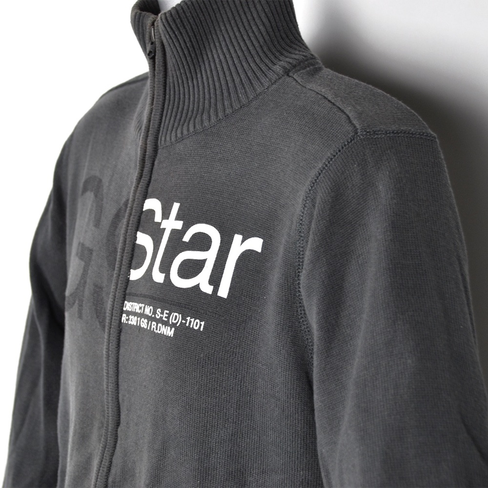 G-STAR RAW Full Zip Cardigan Sweater Gray Men's L